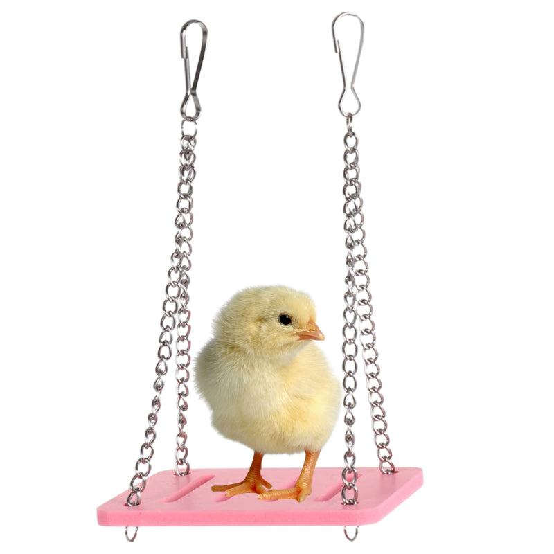 Chick Swing Accessory Set birds Poultry Feeding Equipment run baby play toys hens run duck feeder accessories brooder plate coop large, Small Parakeets, Conures, Budgies, Finches, Play Top with Stand