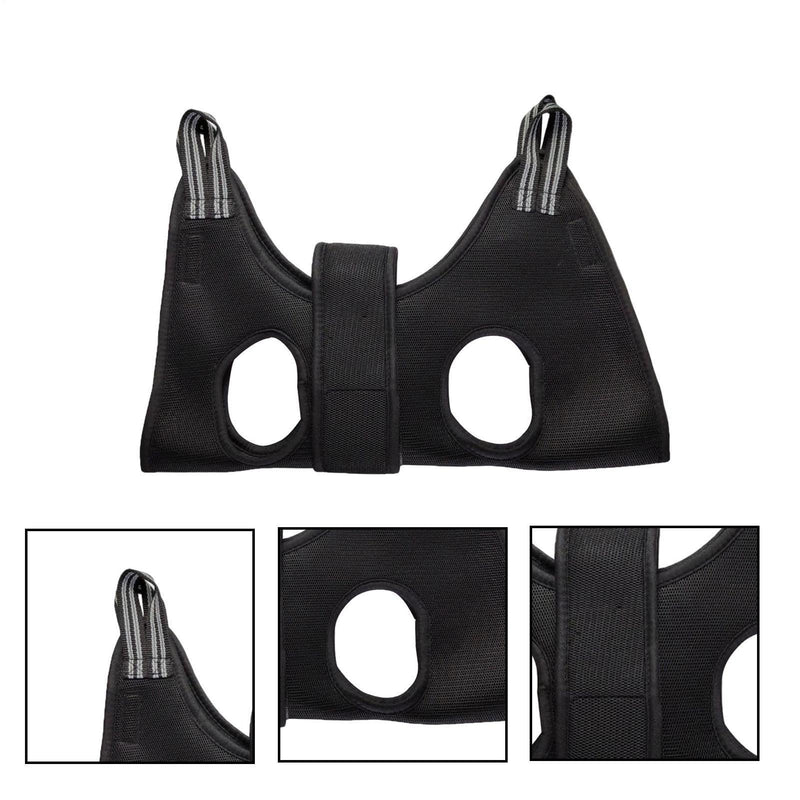 Cat owners for grooming | Dog and cat nail scissors sling restraint bag, no scratching - hanging mat loop for bathing, nail trimming, nail cutting, examination L Black