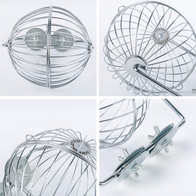 Wontee Rabbit Hay Ball Stainless Steel Hanging Feed Dispenser for Bunny Hamster Guinea Pig Rat Chinchilla B: 5.11inch Silver - PawsPlanet Australia
