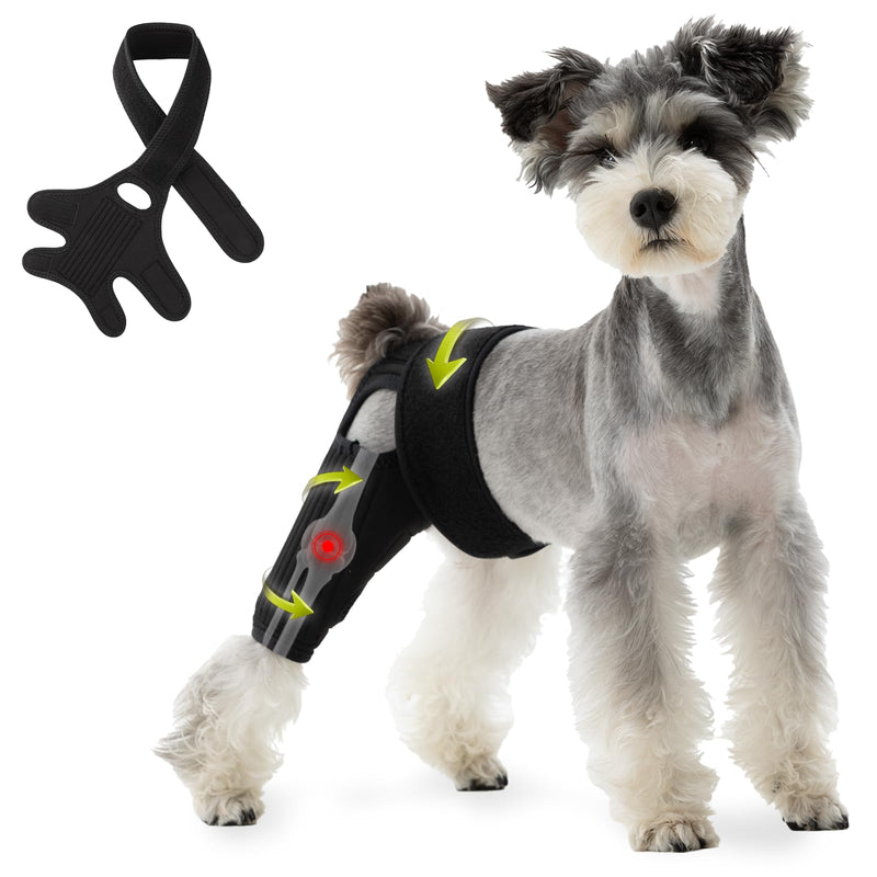 Pezluxe Dog Knee Braces for Back Leg, Adjustable Torn ACL Brace for Dogs, Breathable Dog Hip Brace with Stabilizers for Arthritis, Joint Stability, Luxating Patella & Post-Surgery Recovery (S) S