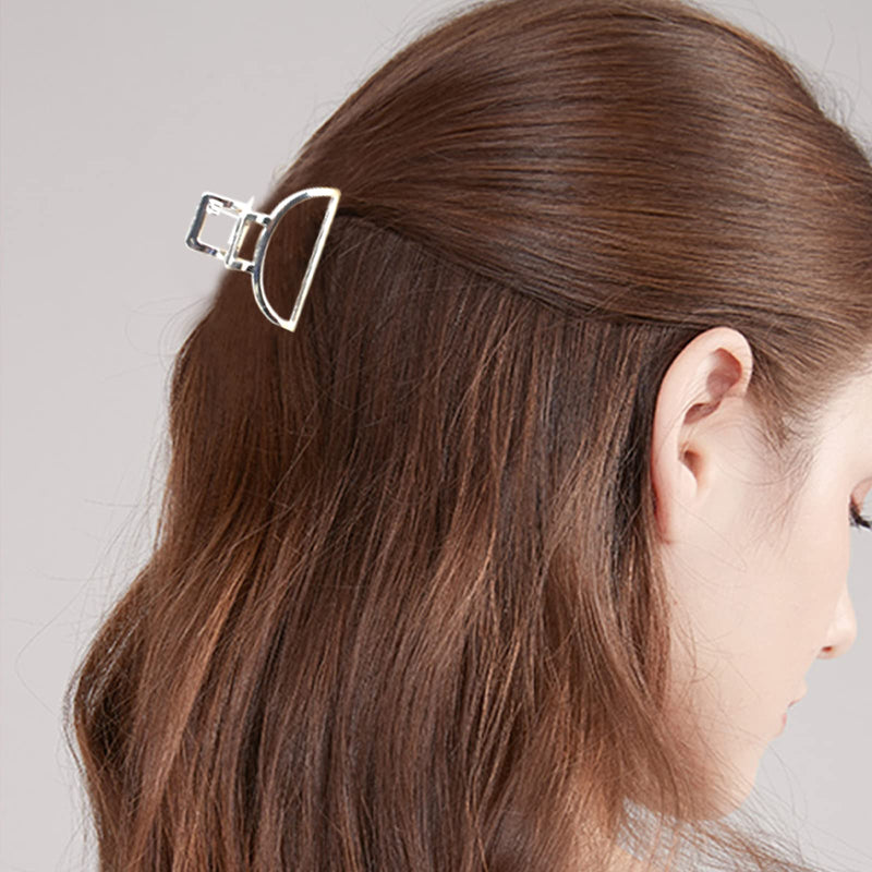 VinBee Small Hair Clips Metal Hair Claw Clips For Women Thick Hairs and Thin Hairs,Butterfly Metal HairClip Accessories-6 PACK (Silver + Gold + Rose Gold) Small square hair clips - PawsPlanet Australia