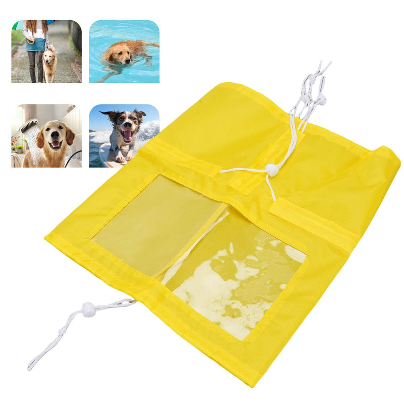 Fockety Dog Shower Cap, 3pcs Waterproof Adjustable Ear Covers Dog Ear Protection Bathing Cap Dog Ear Covers for Pet Grooming Rain Swimming Protection