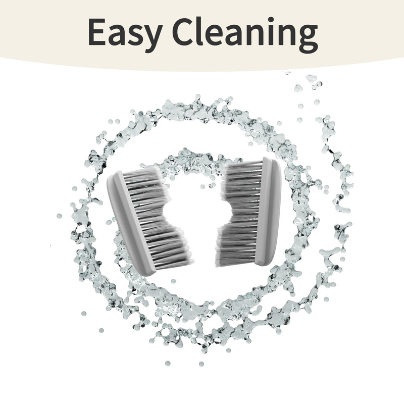 Pet Hair Removal Door Brush for Cats, Self-Cleaning Fur Catcher, Grey, Fits Cat Doors and Indoor Doorways