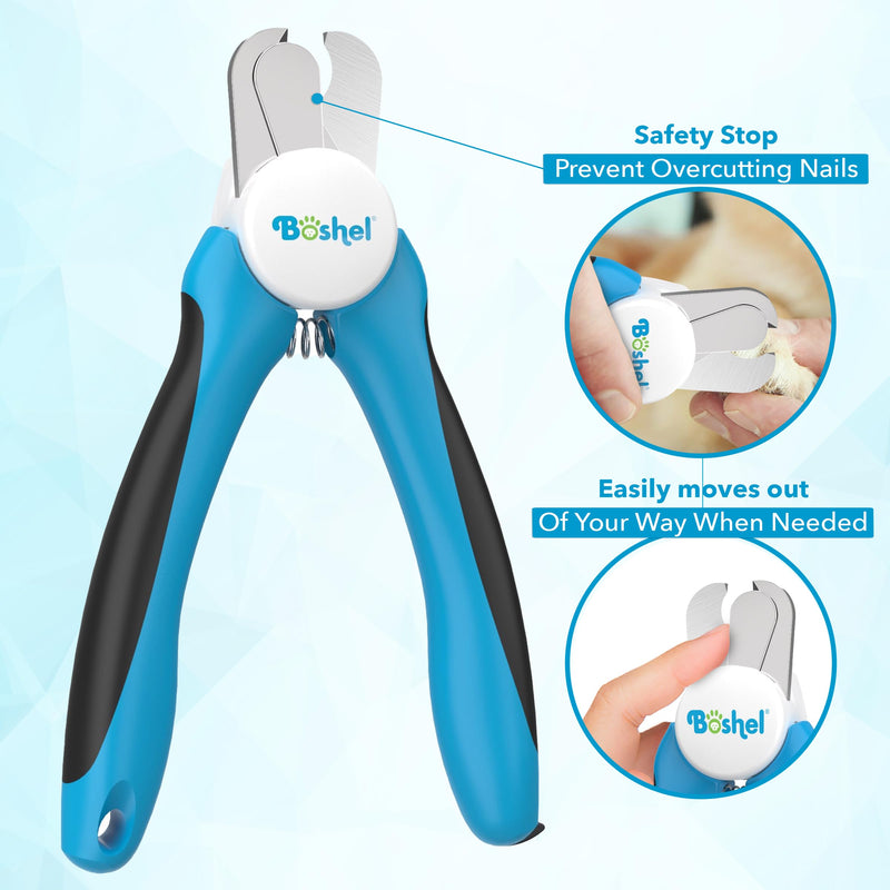 Boshel LED Large Dog Nail Clippers with Quick Sensor, Light, and Safety Guard, Pet's Sharp Toenail Cutter and File - PawsPlanet Australia