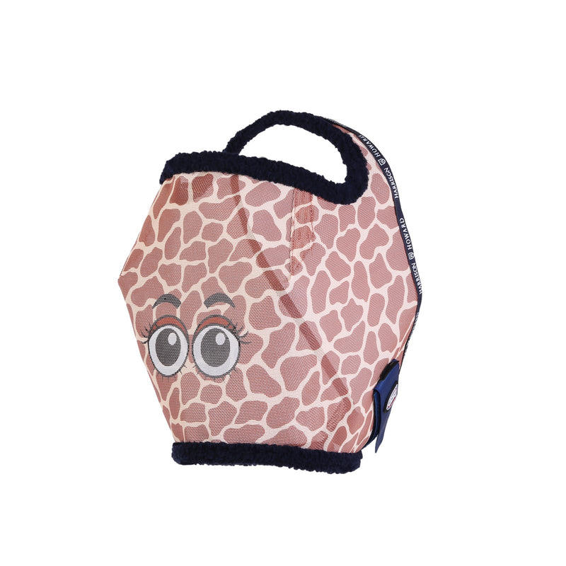 Harrison Howard All Round Mesh Horse Fly Mask UV Protective with Fleece Padded Edging and Fun Prints Forelock Opening Design Mask for Horse Giraffe Large