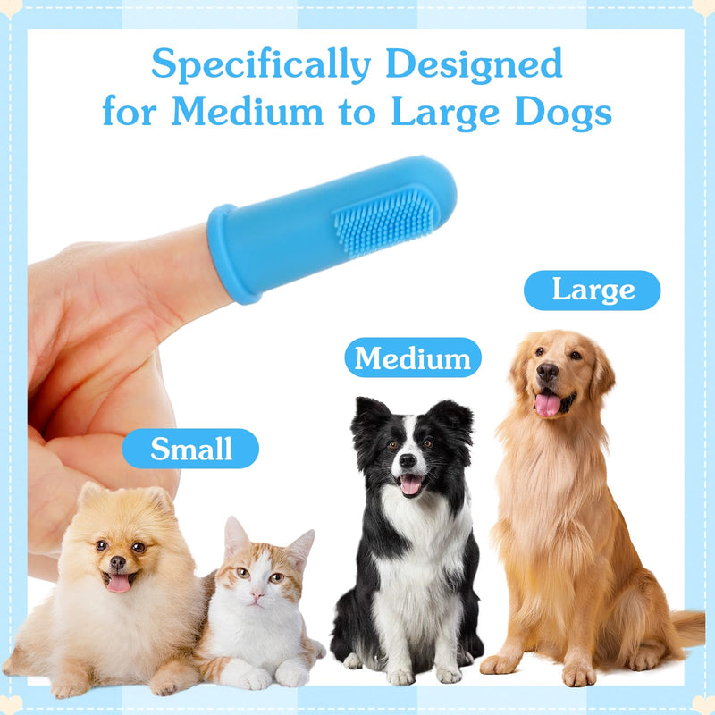 80 Pack Silicone Finger Toothbrush for Dogs and Cats Pet Tooth Brushing Kit with Soft Bristles for Teeth Cleaning and Gum Massage