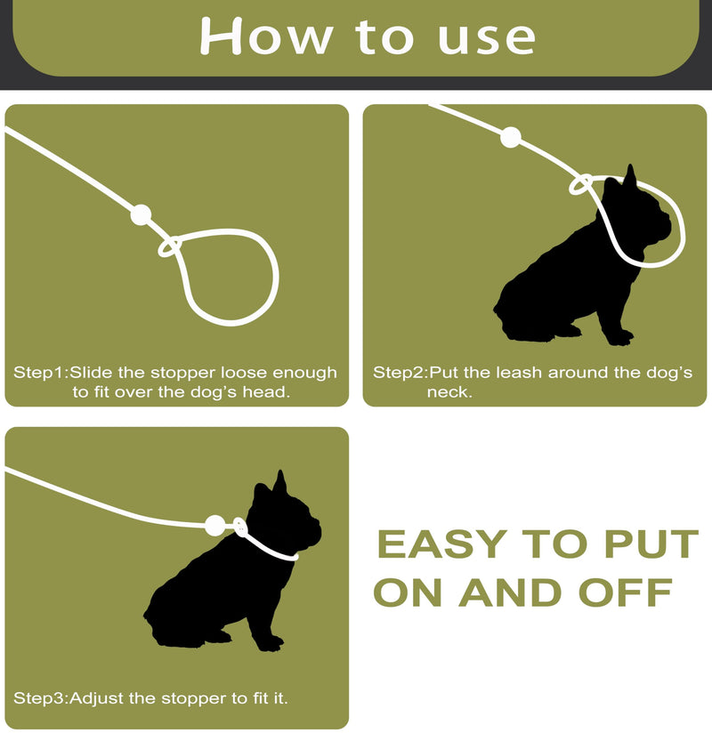 Green 6FT Heavy Duty Dog Training Leash - Comfortable Rope, No Pull, Suitable for Small to Medium Dogs Green - PawsPlanet Australia