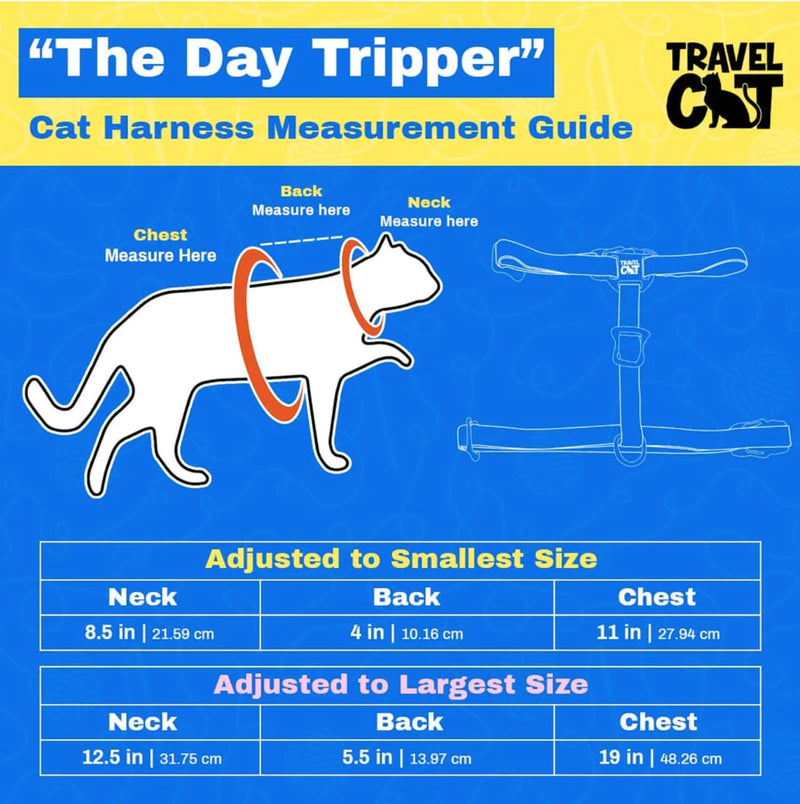 Travel Cat Harness and Bungee Leash Set - 2 in 1 Adjustable Escape Proof Cat Harness & Leash for Small, Medium, Large Cats, Kitten - Safe H-Style for Outdoor Walking (Checkered) Checkered - PawsPlanet Australia