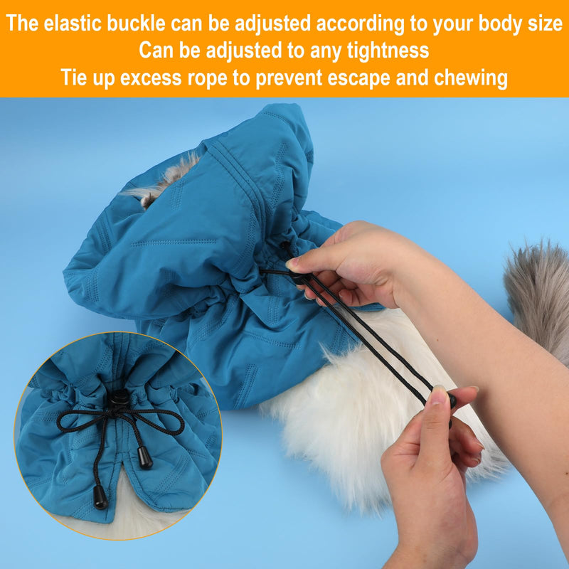Cat Recovery Collar, Adjustable Soft Cat Neck Protector Breathable Cat Cone Collar Lightweight Waterproof Kitten Cone Alternative for Puppies, Stop Licking (M, Blue) - PawsPlanet Australia
