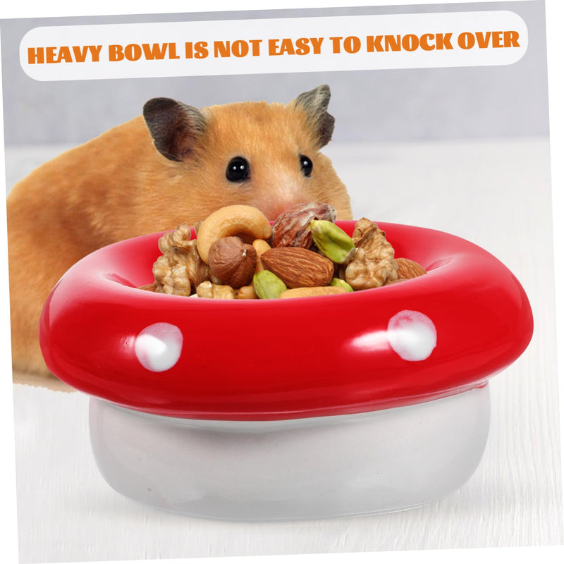 Hamster Ceramic Bowl Hamster Bowl Hamster Food Bowl Mushroom Kitten Food Bowl Guinea Pig Food Bowl Rat Bowl Ceramics Water Bowl Feeding Tray Hideout House Porcelain Nest - PawsPlanet Australia