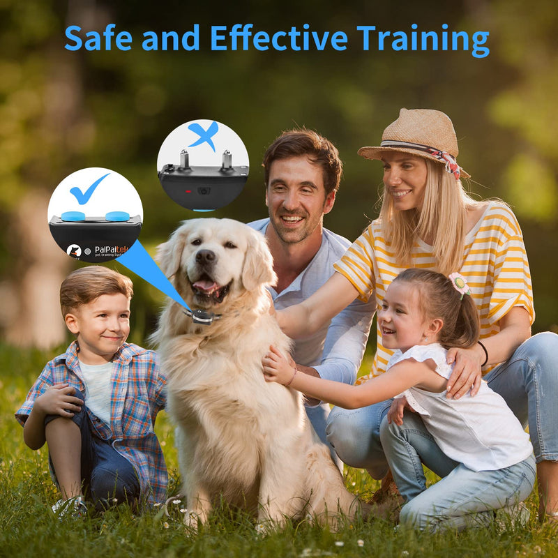 PaiPaitek Bark Collar with Remote, Automatic Bark and Training Collar Combo with Beep, Vibration, Shock, Auto Bark Mode, Up to 3300ft Range Dog Shock Collar for Small, Large and Medium Dogs Black - PawsPlanet Australia