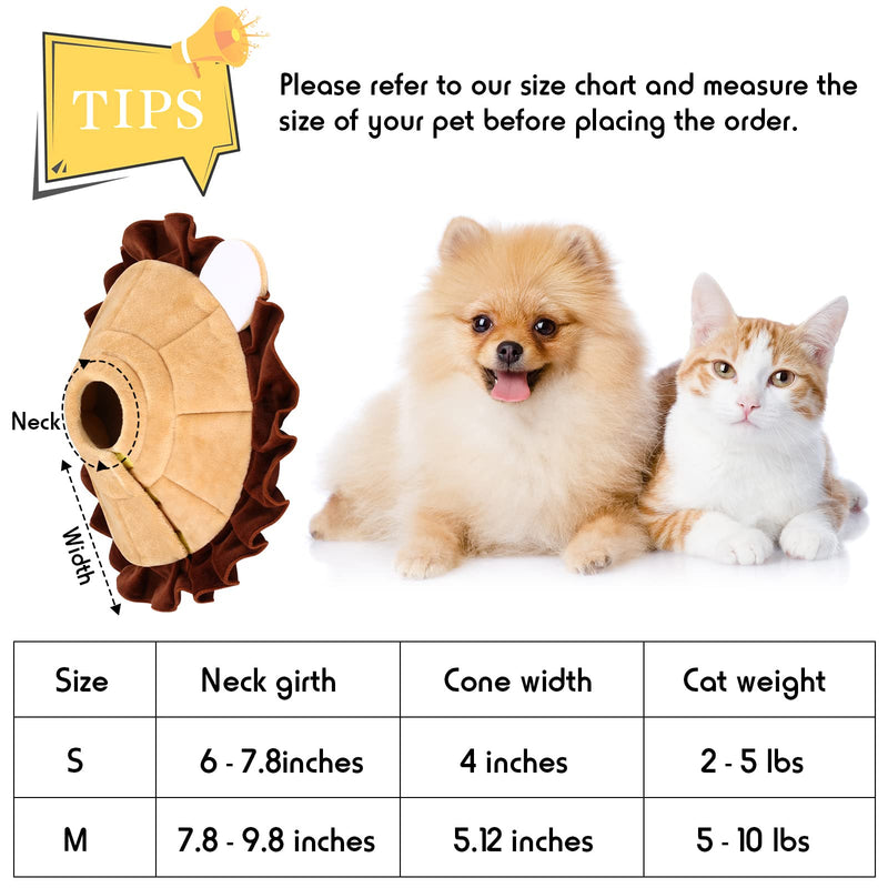 Leifide Soft Cat Cone Puppy Dog Recovery Collar Comfortable Pet Neck Cone Lightweight Adjustable Protective Cone for Cat Kitten Prevent Licking Wounds - PawsPlanet Australia
