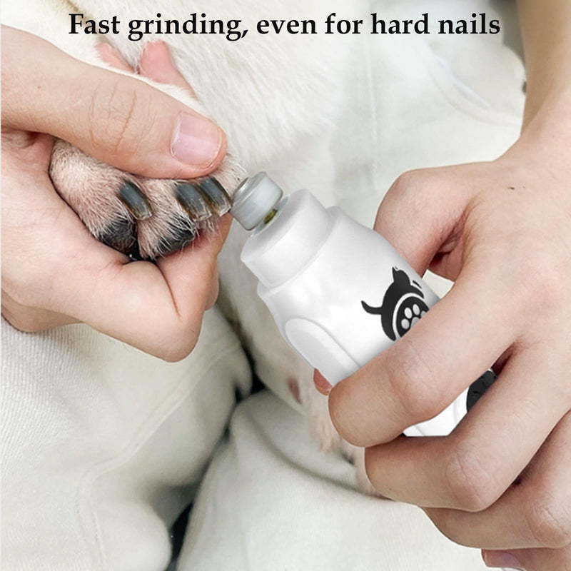 Cat nail grinders & clipper, dog grinder clippers trimmers, for dogs electric best indoor cats painless claw care nails with guard light, quiet grooming led pet cutter, small rechargeable (Black) Black - PawsPlanet Australia