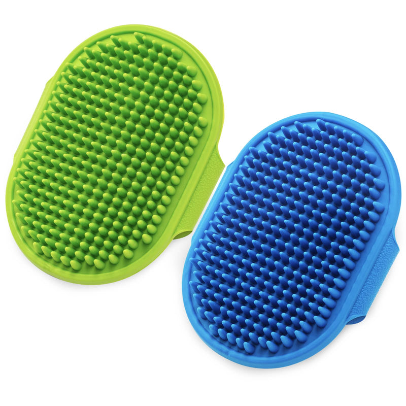 2pcs Dog Bath Brush+ Lilpep 2pcs Dog Comb - PawsPlanet Australia