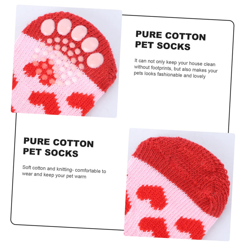 12pcs Cotton Knitted Pet Paw Protectors - Non-Slip Adjustable Claw Covers for Indoor Flooring | Spring Summer Paw Gloves for Cats, Dogs, Tiny Puppies Mx3pcs - PawsPlanet Australia