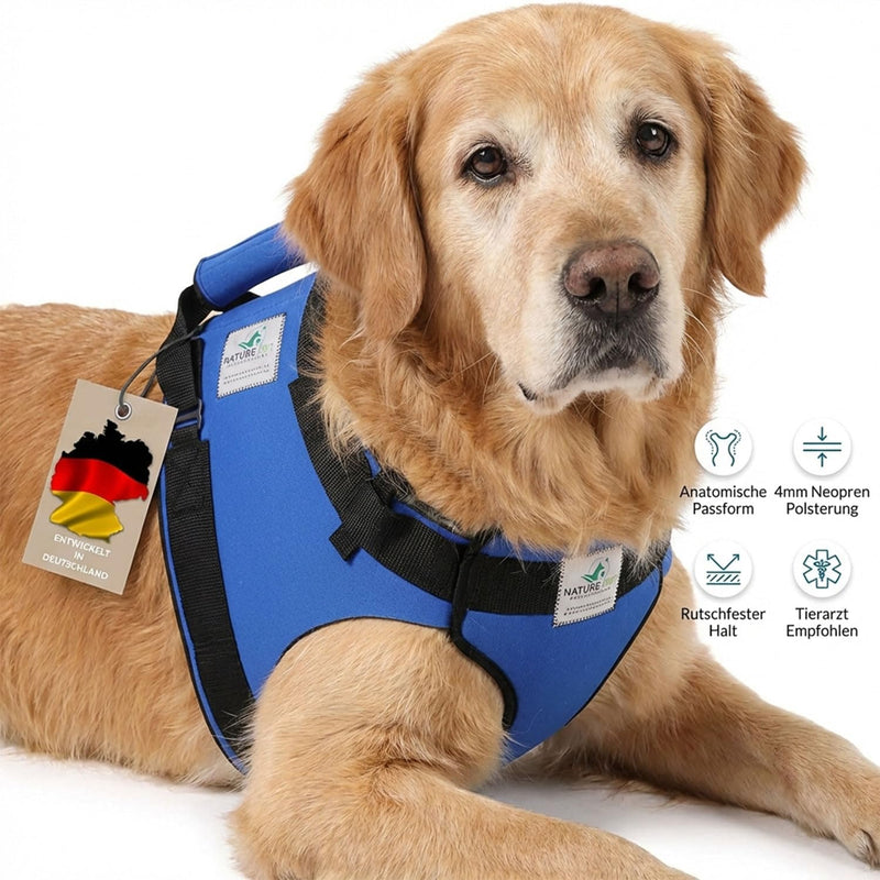 Pfaff medical dog carrier / lifting front harness for Elderly or Injured Dogs (large) L Black
