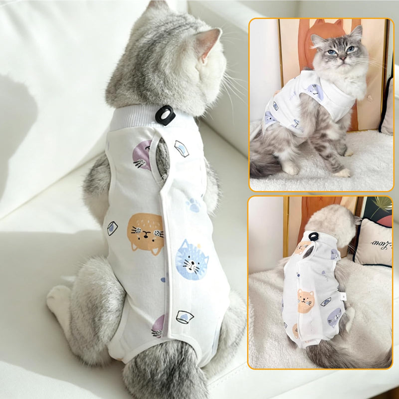 Cat Surgery Recovery Suit, Cat Body After Surgery, Anti-Leaking Cat Bodysuit, Castration Pet Medical Surgical Shirt, Surgery Recovery Suits, for Sterilisation, Weaning & Hau