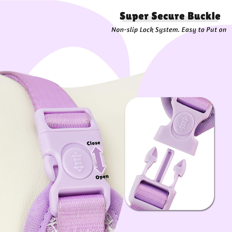 Lavender Lace Dog Harness with D-Ring Leash Clip Set,Adjustable Soft Padded and Cotton Fabric Pet Vest for Large,Medium and Small Dogs (Lanvender, Small) Lanvender - PawsPlanet Australia