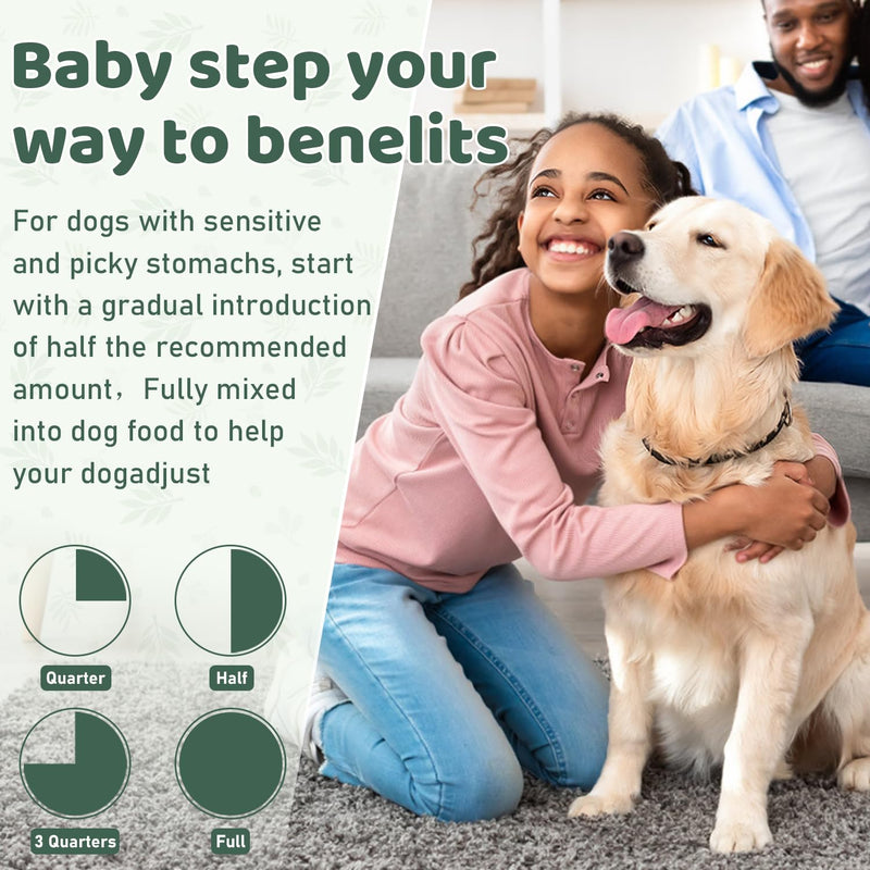 Dog Teeth Cleaning Powder, Dog Dental Powder, Dog Dental Care, Targets Tartar & Bad Breath & Reduces Plaque, Dental Powder for Dog Teeth Cleaning, Green - PawsPlanet Australia