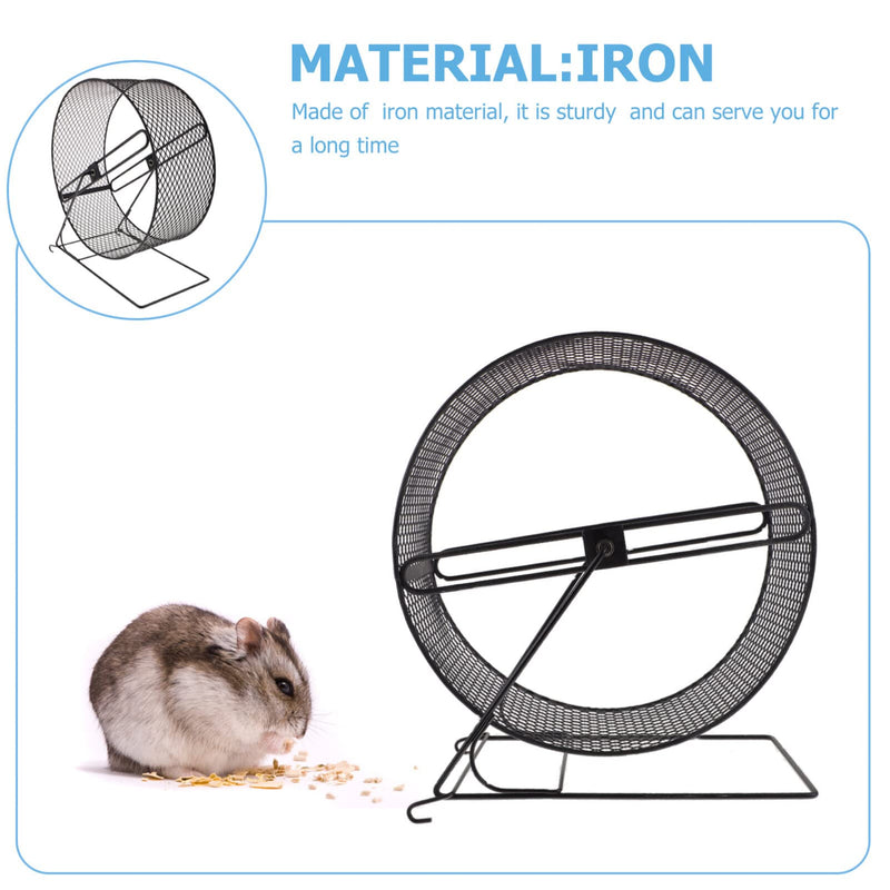 ULTECHNOVO Chinchilla Wheel, Pet Hamster Running Wheel, Hamster Toys for Hamster Cage Spinner Small Animals Exercise Wheels for Dwarf Syrian Gerbils Mice Or Other Small Animals(Black 26) - PawsPlanet Australia