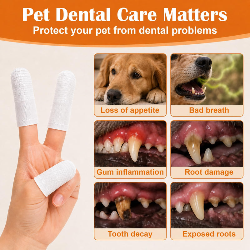 30-piece finger toothbrush set for dogs, 360° swivel head, for dental care of dogs and cats, finger brushes for dogs, small dog toothbrushes, pet toothbrushes for cleaning teeth