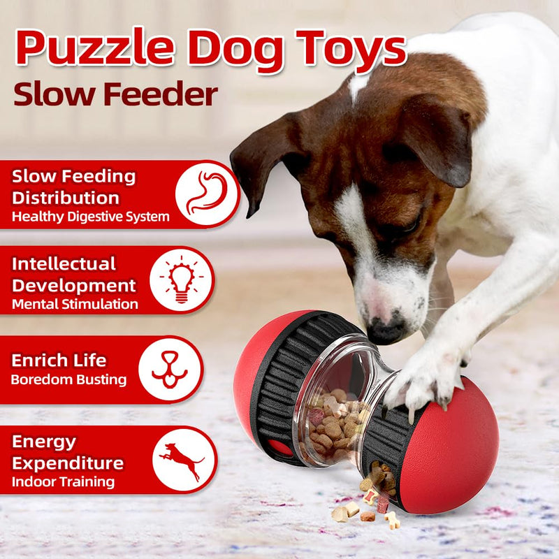 Dog Puzzle Toys, Adjustable Dog Treat Dispensing Dog Toys, a Perfect Alternative to Slow Feeder Dog Bowls for Small to Medium Dogs and Cats - PawsPlanet Australia