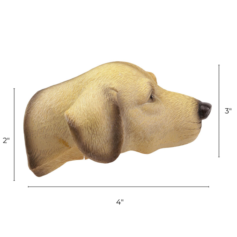 Yellow Lab Dog Leash Holder, Wall Mount, 4 x 2 x 3 Inches - PawsPlanet Australia