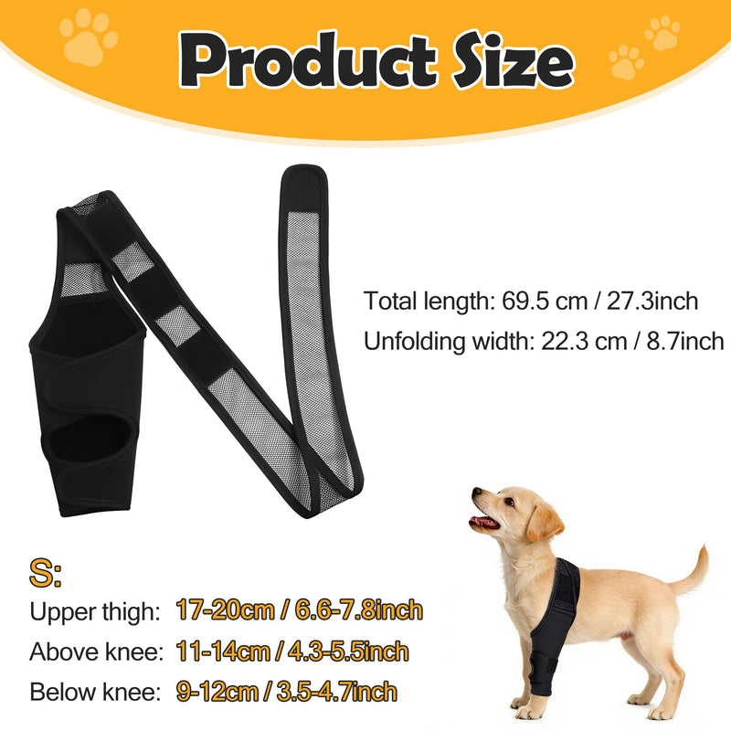 Small Dog Rear Leg Brace, Adjustable Dog Leg Support and Back Leg Support, Support for ACL Tears, Arthritis, Muscle Strain, Protective Wrap for Hind Leg