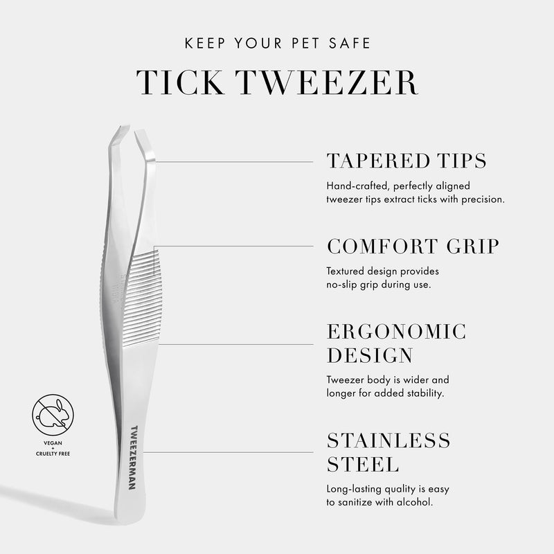 Tweezerman Dog and Cat At Home Tick Removal Tweezer for Pets - PawsPlanet Australia