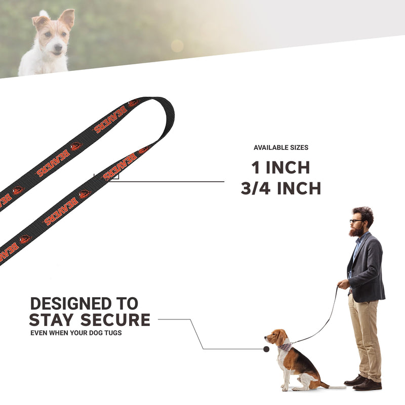 Dog Leash – Oregon State University Beavers Pet Leash, Made in the USA – 1 Inch Wide x 6 Feet Long, Beaver on Carbon Fiber 1 inch by 6 feet - PawsPlanet Australia