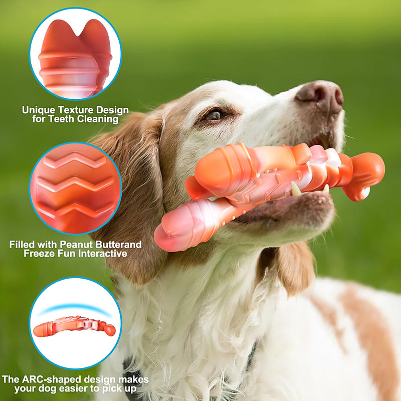 Dog Toys 3 Pack, Indestructible Dog Toys for Aggressive Chewers, Tough Dog Chew Toys for Large Medium Breed, Dog Bones Chew Toys for Super Chewer - PawsPlanet Australia