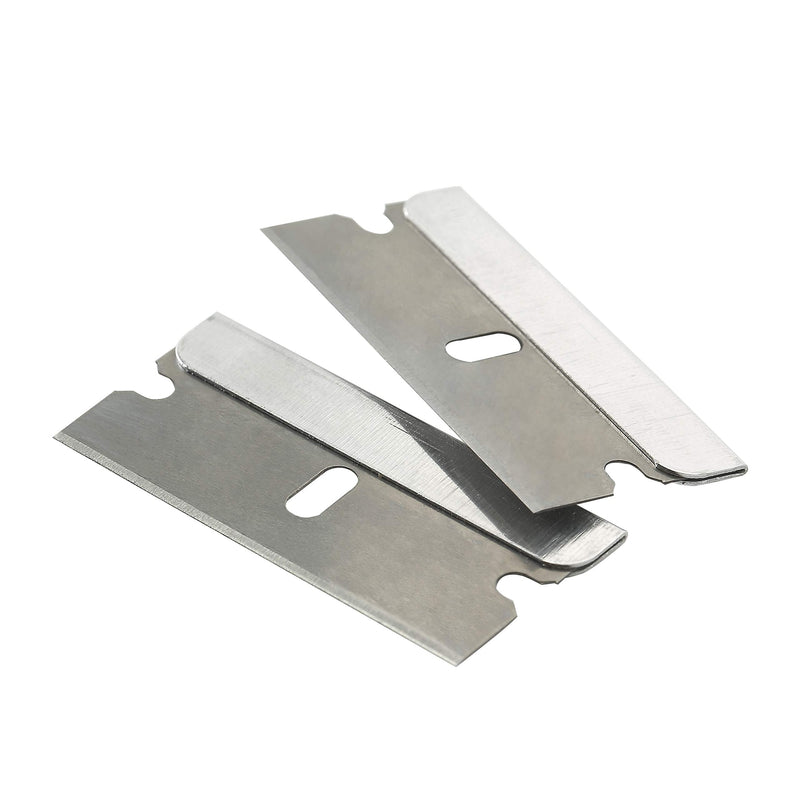 Bates- 50 pc Razor Blades, Flat Scraper Blades, One Edge Razor Blades 1 Count (Pack of 50) Silver - PawsPlanet Australia