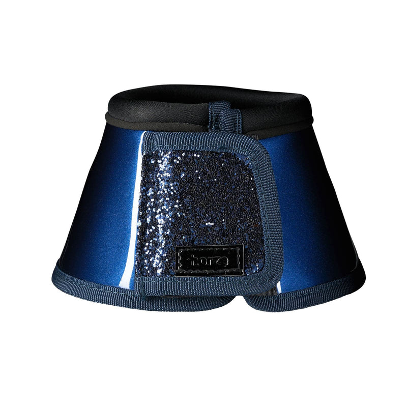 HORZE Bell Boots with Glitter - Dark Blue - S