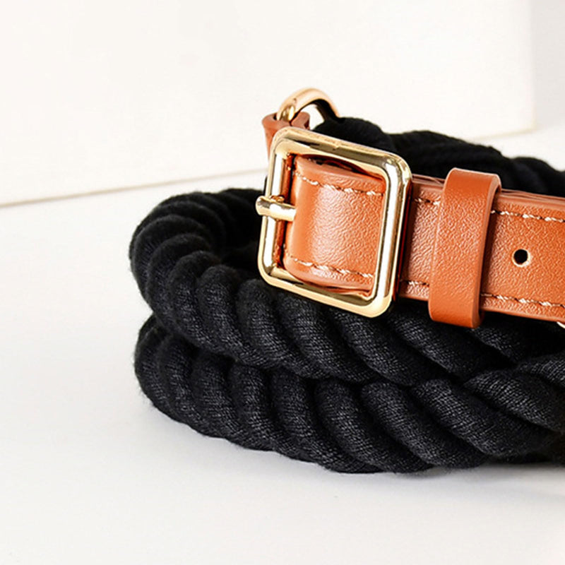 Classic cotton dog collar. Stylish and robust. Ideal for small pet owners. Quality pet accessory. Durable collar.