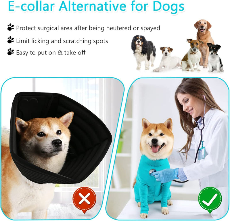 Dog Onesie After Surgery Recovery Suit for Small Miedium Large Female Male Neuter Dogs Pet Surgical Anxiety Body Suits Claming Pajamas XL Blue - PawsPlanet Australia