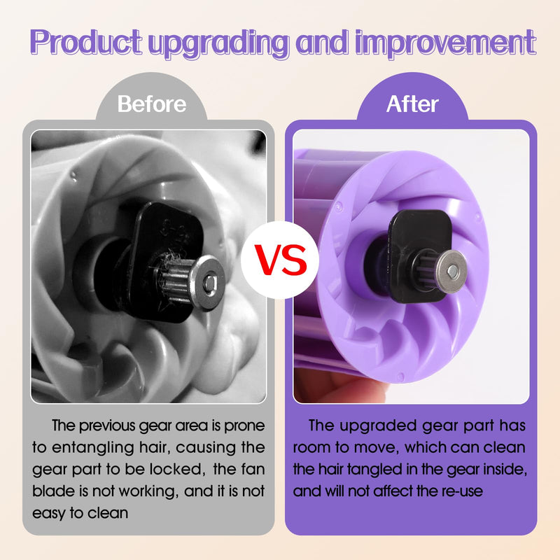 Upgraded Pet Hair Power Brush Tool Attachment for Shark Navigator Lift-Away Deluxe Upright NV360 NV350 NV352 NV356E NV370 NV22L UV420 UV410 UV440 Vacuum Replacement Parts Numbers 119FFJ Purple