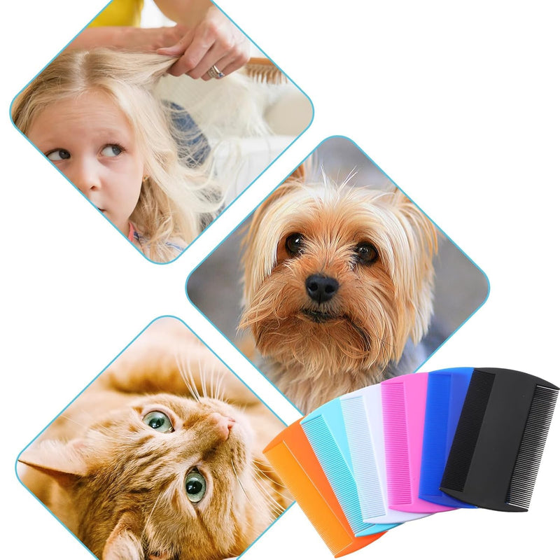 Double Sided Flea Comb For Cats Dogs Puppy, Fine Tooth Comb, Pet Grooming Combs Dandruff Removal Combs,Black - PawsPlanet Australia