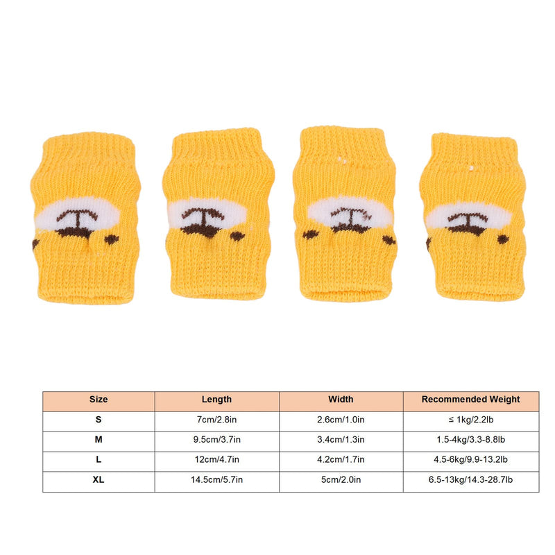 Zerodis 4pcs Pet Dog Elbow Protector, Elbow Support Wrap Pet Leg Warmers for Dogs Cats Knitted Dog Elbow Sleeve Leg Support Wrap Protectors L - PawsPlanet Australia