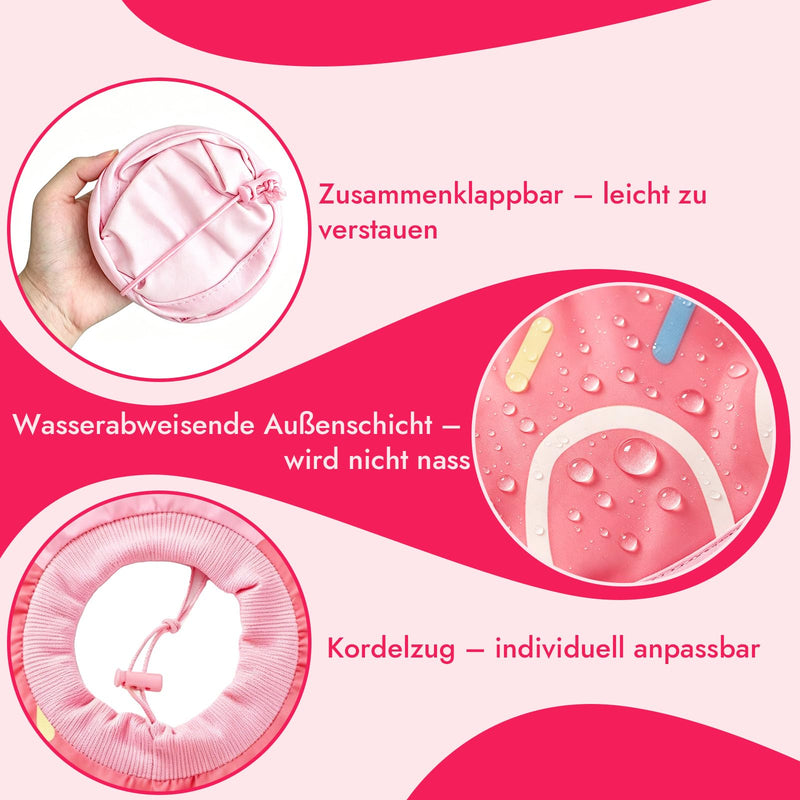 Weich Halskrause Katze, Einstellbar Katzenkragen Leckschutz Katze Halskragen (Rosa, XS) Rosa