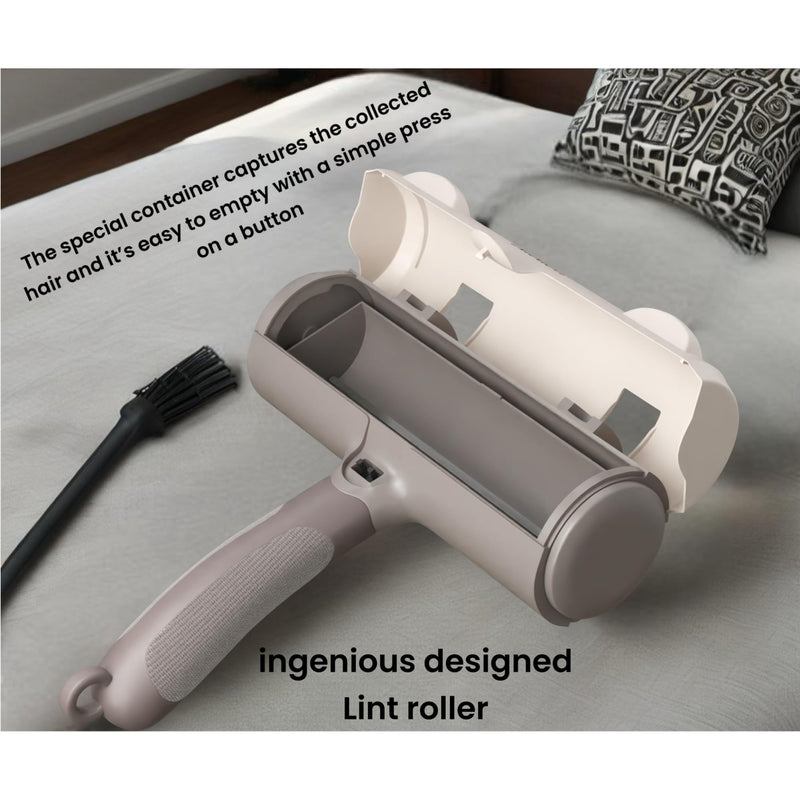 Pet Hair Remover – Reusable Lint Roller – Clean Couch, Furniture, Clothes, Carpet, Bed. Cat Hair Remover Dog Hair Remover Fur Removal Tool No Sticky Tape or Adhesive Needed. (White Grey) White Grey - PawsPlanet Australia