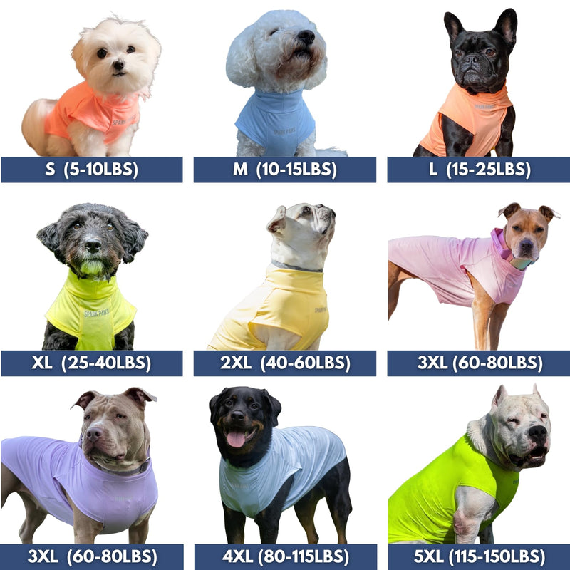 Spark Paws Sunblock Dog T-Shirt, SPF30 Protection, Lightweight Breathable Quick Dry for Dogs with Sensitive Skin - Blue & Grey (Set of 2) - 3XL 3XL: 60-80lbs - PawsPlanet Australia