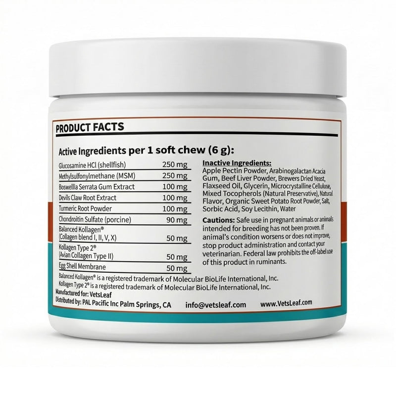 Hip & Joint Dog Chews – Glucosamine, Chondroitin, MSM, Turmeric & Collagen for Joint Health & Mobility – High-Potency Supplement for Dogs of All Breeds & Sizes – Active Lifestyle Support Hip & Joint - PawsPlanet Australia