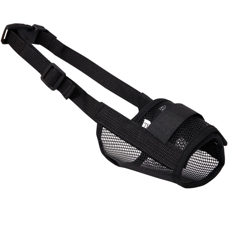 Prevents Biting Barking Chewing Muzzle for Large Dogs - Soft Breathable Air Mesh Muzzle for Large Sized Dog | Adjustable Straps Dog Mouth Guard | XL Size 8.2-10.2 Inch - PawsPlanet Australia