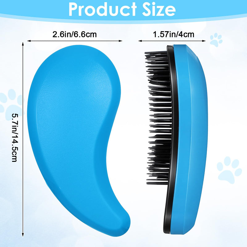 Small Dog Brush Grooming Tool for Teddy Yorkies Shih Tzu Chihuahua Maltese, Puppy Hair Brush (Blue)