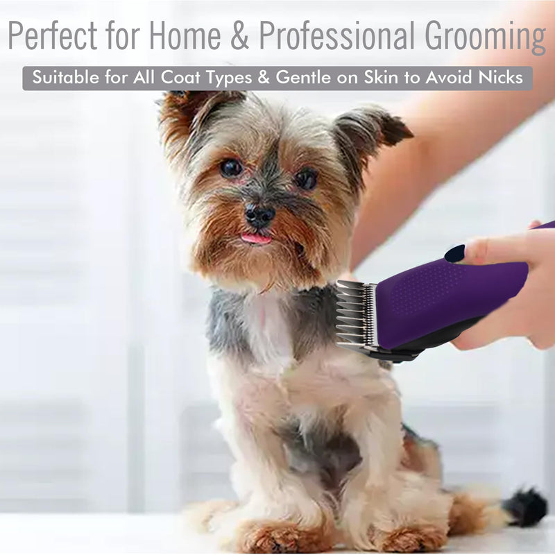 Professional A5-Style Animal Clipper Stainless Steel Color-Coded Snap-on Attachment Guard Guide Comb, 1/8"-1" Compatible with Wahl KM Series Oster A5 Andis Detachable Blade Pet Dog Groomers (#4-1/2") #4-1/2" - PawsPlanet Australia
