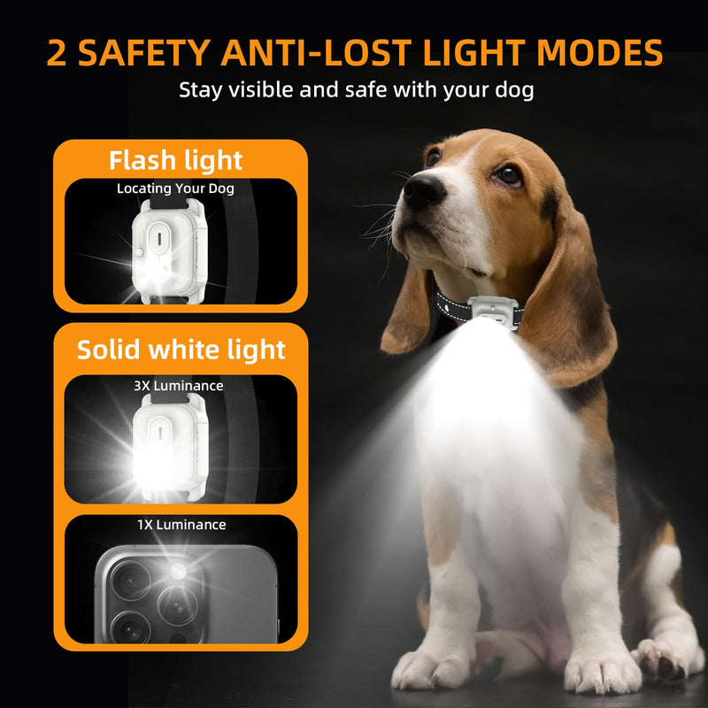 ETACCU Collar for Dogs,Waterproof Dog Training Collar with Remote Control,4 Training Modes：Beep, Vibration, Safe Static,LED,Rechargeable Adjustable for 5-150lbs Small Medium Large Dogs - PawsPlanet Australia