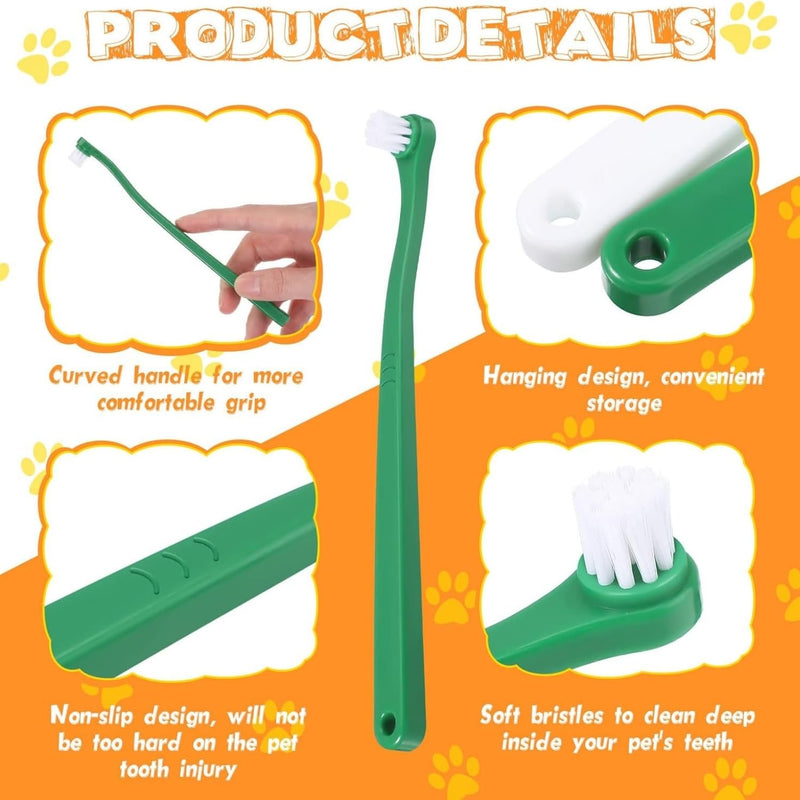 2 Pcs Pet Toothbrush for Hedgehog Small Animal Toothbrush Mini Head Soft Bristles Gentle Pet Toothbrush for Small Pets Dental Care Hedgehog Supplies Hedgehog Grooming Accessories (2 Pack) 2 Pack - PawsPlanet Australia