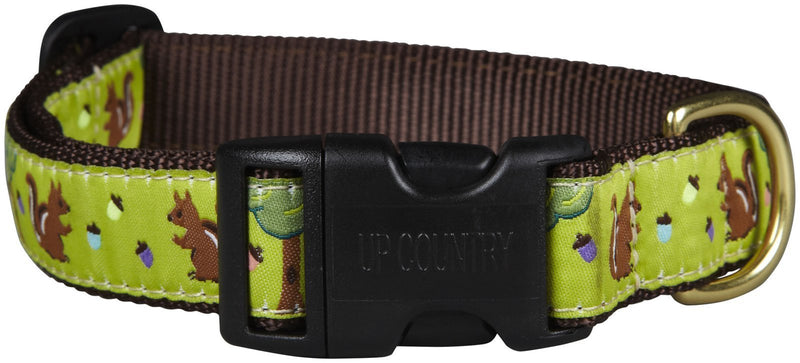 Up Country Nuts Pattern Dog Collar, Large (15 To 21 inches) 1 Inch Wide Width Large (Pack of 1)
