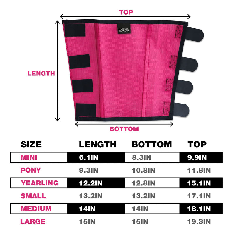 Harrison Howard Loose Fitting Fly Boots UV-Protective Extra Tough Mesh Ventilated Four Fasteners Stay-on Design Protect Horse Legs & Stomp-Reducing Set of 4 Magenta Large - PawsPlanet Australia