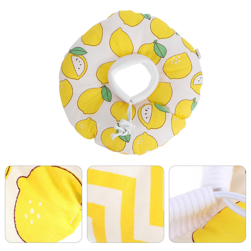 Cotton cat neck collar with drawstring. Comfortable recovery collar for cats after surgery. Protective lick and scratch protection during the recovery phase.